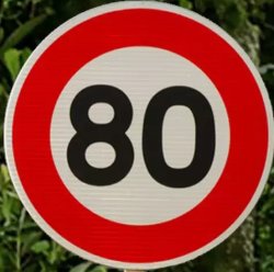 80 kilometer per hour limit sign Meme Template