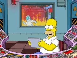 Homer lab fire Meme Template