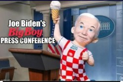 Joe Biden Big Boy Press Conference Meme Template