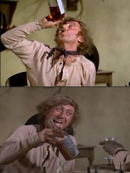 Gene Wilder Drinking Meme Template