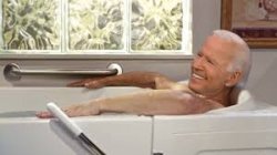 Biden waiting for his daughter to join him in bath Meme Template