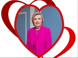 Hillary Heart Throb Meme Template