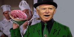 Biden as the riddler found his brain Meme Template