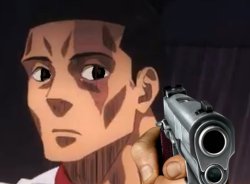 Todo aiming a gun at you Meme Template