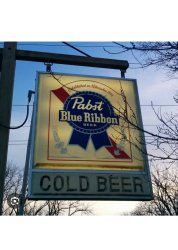 Pabst blue ribbon sign Meme Template
