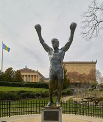 Rocky statue Meme Template