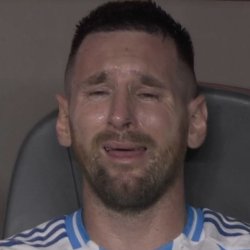 Messi crying Meme Template