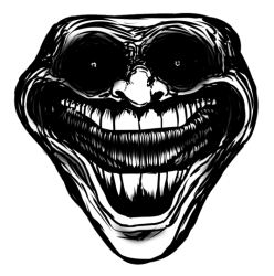 Cursed Troll Face Meme Template