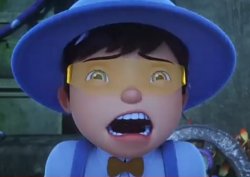 Shocked Boboiboy Solar Meme Template