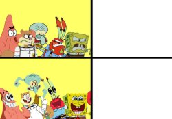 Spongebob and friends likes hates blank Meme Template