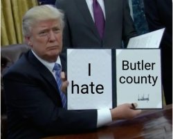 Trump butler county Meme Template