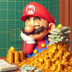 Rich mario not paying his taxes Meme Template