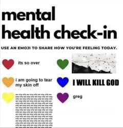 Mental health Meme Template