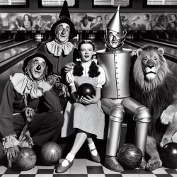 Wizard of Oz characters bowling Meme Template