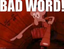 Bad word Meme Template