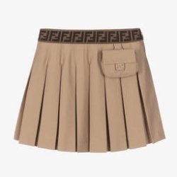 Fendi - Teen Girls Black Cotton Pleated Skirt | Childrensalon Meme Template