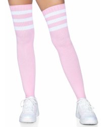 Leg Avenue Gina Athletic Thigh High Stockings, Light Pink / One Meme Template