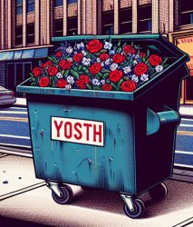 roses are red, violets are blue, trash is dumped, and so are you Meme Template