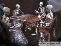 Skeletons Waiting Meme Template