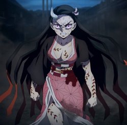 Nezuko is angery Meme Template