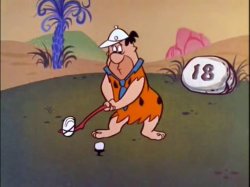 Fred Flintstone Golf Meme Template