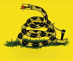 Ballgagged Libertarian Snake Meme Template