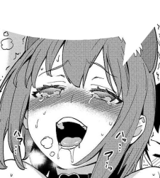 Ahegao speech bubble Meme Template