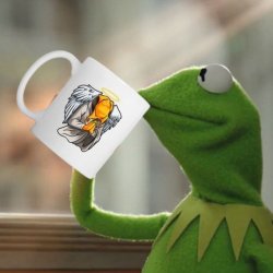 Ofenkäse Tasse Kermit Meme Template