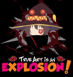True art is an explosion Meme Template