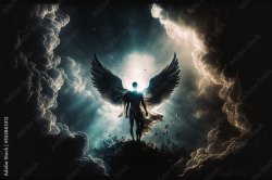 Angel cloud warrior sun God heaven JPP Meme Template