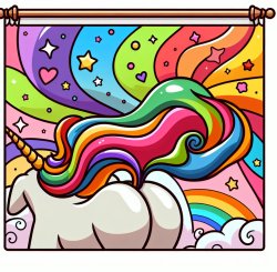 Unicorn butt Meme Template