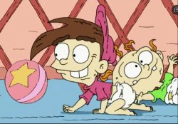 Baby Timmy Turner Crawls Meme Template