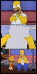 Lisa and Homer Simpson Meme Template