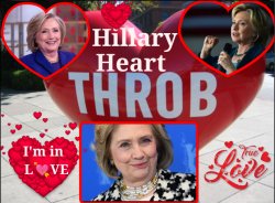 Hillary Heart Throb Meme Template