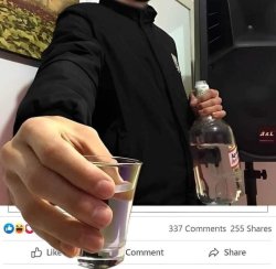 Need a drink? Scrolling Facebook Meme Template