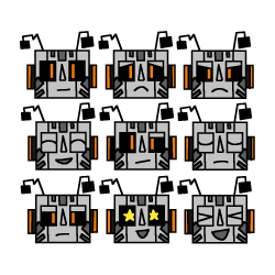 Zerobot expression sheet Meme Template