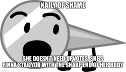 Naily of shame Meme Template