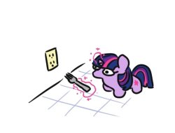 Twilight Sparkle with a fork Meme Template