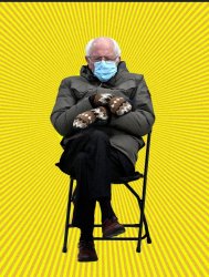 Bernie Sanders cool meme mittens Meme Template