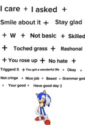 Sonic Smile about it Meme Template