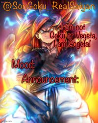 SonGoku announcement template by potassium Meme Template