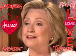 Hillary Heart Throb Meme Template