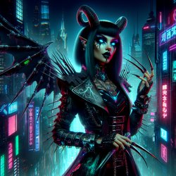 Cyber succubus Meme Template