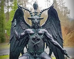 Baphomet statue Meme Template