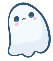 Cute Ghost Sad Meme Template