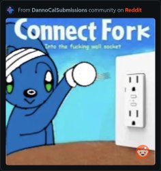 Connect Fork Meme Template