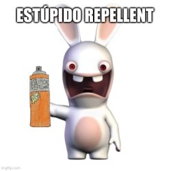 Rabbid Stupid Repellant Meme Template