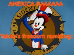 Yakko's Fourth of July announcement temp Meme Template