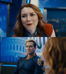 Firecracker and Homelander Meme Template