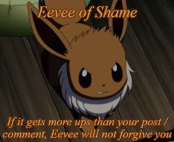 Eevee of Shame Meme Template